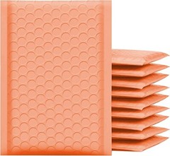 SuperPackage® 500 #000 4 X 7 Poly Bubble Mailers Padded Envelopes -Orange