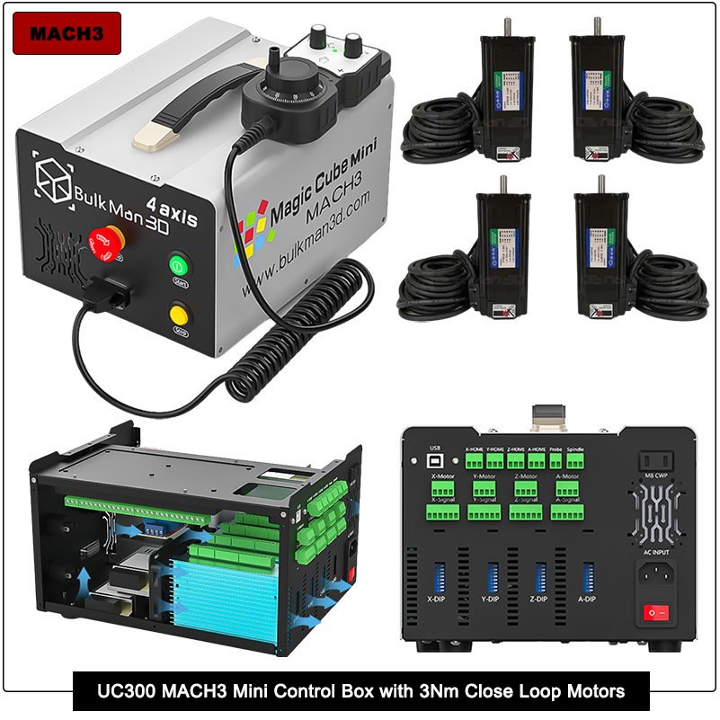 ULTIMATE Bee Engraving CNC Machine Full Kit+Mach3 UC300 Control for Wood Cutting