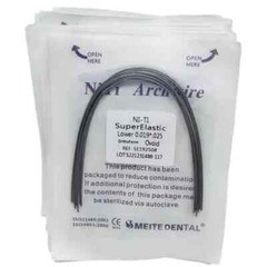 10 Packs Dental Super Elastic Niti Rectangular Arch Wires Ovoid Natural
