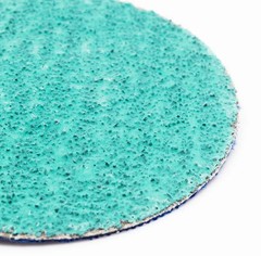 Benchmark Abrasives 3 Inch Sanding Discs Quick Change Green Zirconia, Male R Typ