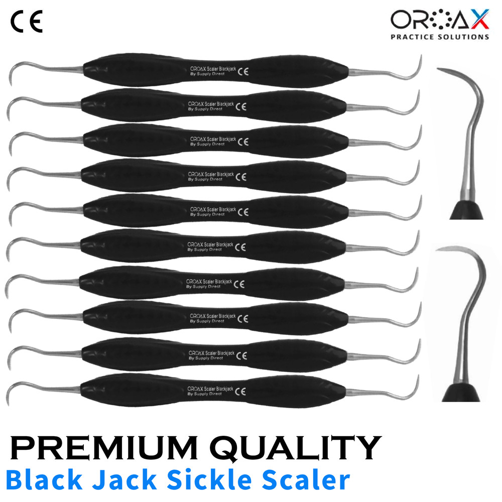 10x Black Jack Dental Scaler Set – Clinical Hygiene Tools for Students & Clinics