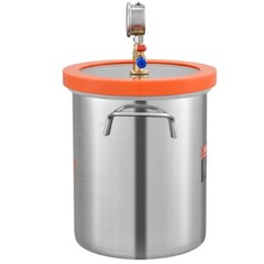 VEVOR Vacuum Chamber Tempered Glass Lid Vacuum 3 Gal Degassing Chamber Silicone
