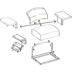New Aftermarket Four (4) Piece Seat Cushion Set Fits John Deere Crawler Dozers