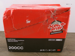 200ct Scotch-Brite 200CC Griddle Screen Pads, 4″ x 5-1/2″, Heavy Duty, New S1
