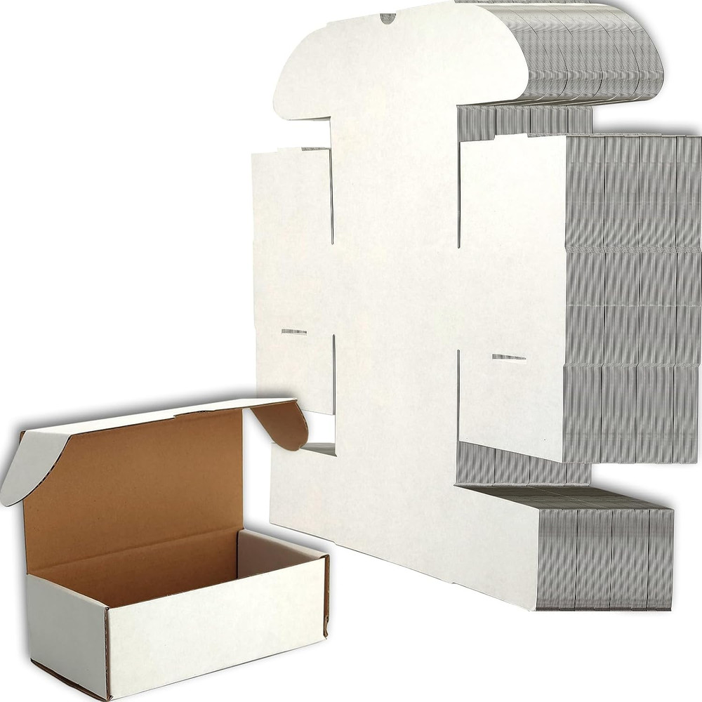 Small White Shipping Boxes for Small Business Pack of 50 4x3x2 Inches Cardboard