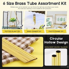 Brass Round Tubes OD 0.8mm – 50mm Length 500mm Model Making Hobbies DIY Repairs