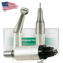 NSK Style Dental Low Speed Handpiece Kit Straight/Air Motor/Contra Angle YX23 sa