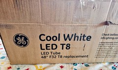 18 Pack GE LED Linear 32W Cool White 48″ T8 Type A Tube Light Bulb 4000K 1800Lum