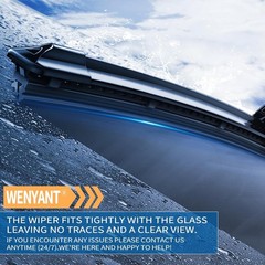 Wenyant 24”/19” Windshield Wipers Compatible with Volkswagen VW Jetta 2011-2023