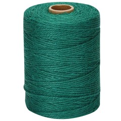 jijAcraft Garden Twine 656 Feet, 2mm Green Jute 0.078 in x 656 ft,