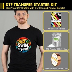 A-SUB DTF Powder Film Kit – DTF Bundle Starter Kit for Sublimation Transfer A4