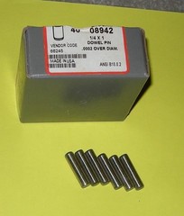 1/4″ x 1″ Dowel Pin steel set of 6 UNBRAKO