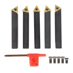 1/2″ Indexable Carbide Insert Turning Tooling Bit 5Pack Holder Set For Lathe New