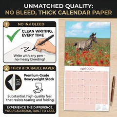 Arabian Horses Calendar 2024 FULL SIZE 12×24 Made in USA