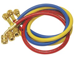 Manifold Gauge Set HVAC AC Refrigeration Charging Hoses 60″ for different refri