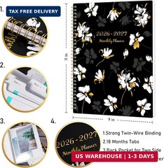 2026-2027 Monthly Planner – Planner 2026-2027 from Jul. 2026 – Dec. 2027, Monthl