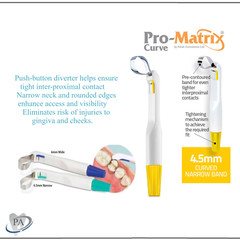 Dental Pro-Matrix Bands Pro-Matrix Curve – Narrow, 4.5 mm, 50/Box, Yellow, 19001