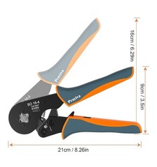 Wire Ferrule Crimping Tool, Preciva Square Jaw Wire Crimping Pliers AWG 28-5