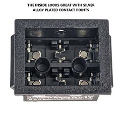 DPDT 20A Maintained Rocker Switch 6 PIN (on) off (on) 12V 24V DC 1/4 quick plug