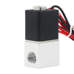 2 Way Normally Closed DC 24V Electric Solenoid Air Valve 1/4″ NPT Sets