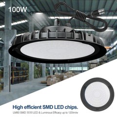 10 Pack 100 Watts UFO Led High Bay Light Led Commercial Industrial Shop Lighting