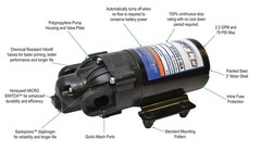 2.2GPM 12V Diaphragm Pump with Quick Attach Port for Efficient Water Transfer