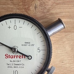 Starrett Dial Indicator .0005″ Graduation 8.000-12.125″ Range No. 84-134-7 USA