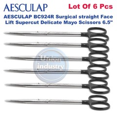 AESCULAP BC924R Surgical straight Face Lift Supercut Delicate Mayo Scissors 6.5″