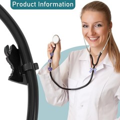 LuneCalt Bling Stethoscope Charm for Nurse – 9Pcs Resin Plastics Purple Bowko…