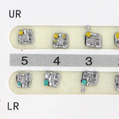 10×Dental 20Pcs/kit Orthodontic Mental Bracket Brace Mini Roth Slot 022 3Hooks