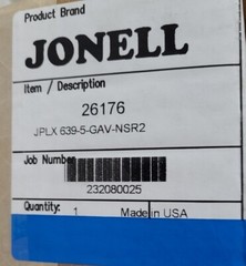 Jonell Pleated Filter JPLX 639-5-GAV-NSR2, 39″ x 6″