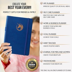 Life Planner – Undated Daily, Weekly & Monthly Planner with Budget Section