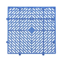 6 Pcs Plastic Moisture Resistant Pad Grid Trays For Goods/Plants 40*40*5cm Blue