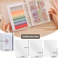 2pcs A5 Sticker Collecting Album,Sticker Organization Storage Book Binder for…