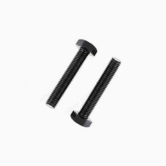 M9 Black 12.9 Steel Hexagon Head Bolts Screws DIN933 Pitch 1.0 / 1.25 / 1.5