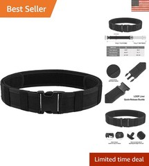 Durable 600D Nylon Tactical Belt with Quick Release Buckle – Universal Fit