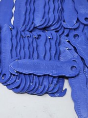 (50) Klever Kutter KCJ-1B Blue Safety Cardboard Box Cutters