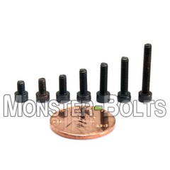 M2.5 Socket Head Cap Screws 12.9 Alloy Steel w/ Black Oxide DIN 912, 0.45 Coarse