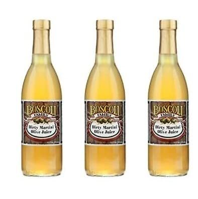 Boscoli Dirty Martini Olive Juice 12.7 Oz (Paquete De 3)