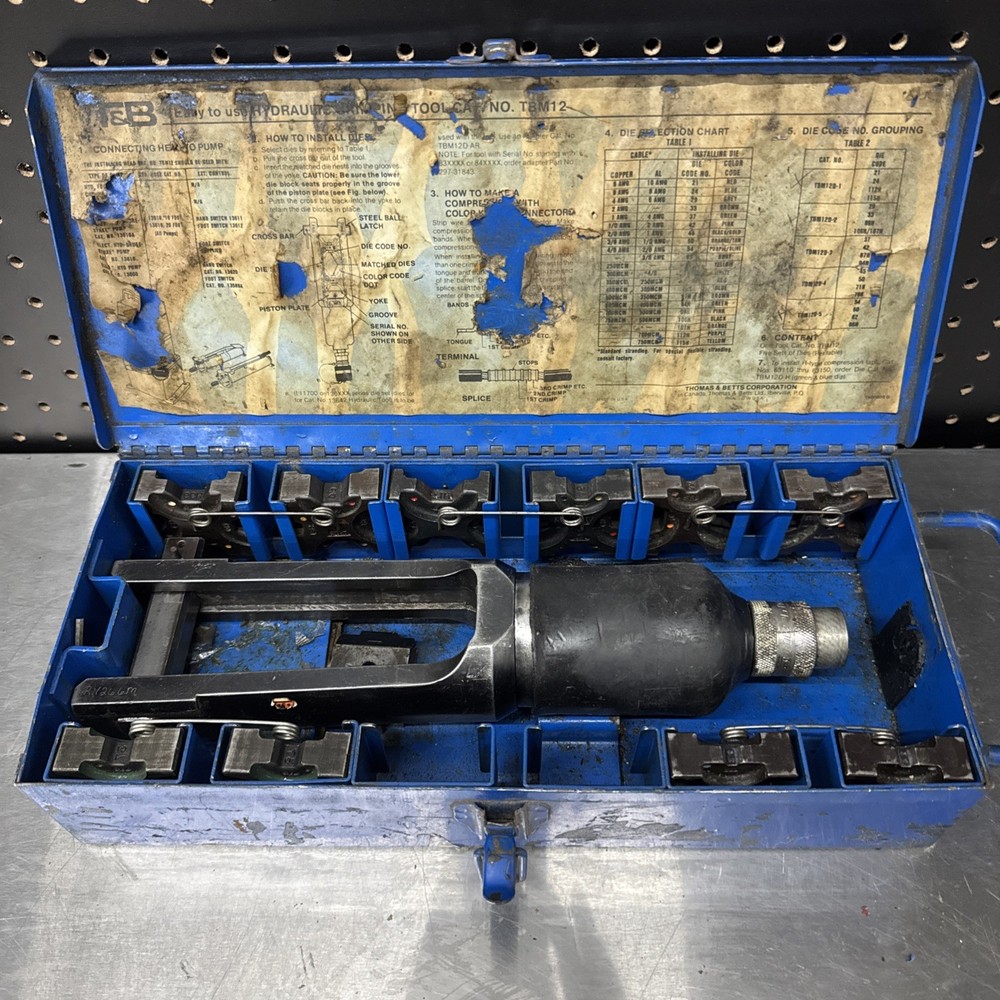 Thomas & Betts TBM12 – 12-Ton Hydraulic Crimp Head