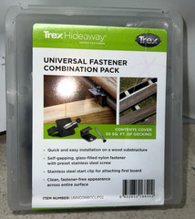 🔥 Trex Hideaway Universal Hidden Fastener Combo Pack 50 Sqft Coverage Sealed