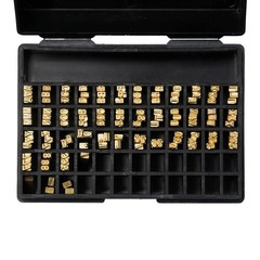 Coding Machine Word Grain Copper Letters Thermal Ribbon Printing Font 120pcs