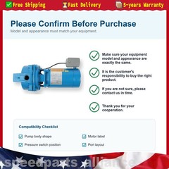 For Utility 1/2 HP 115/230V Self Priming Water Pump 30-50 PSI US