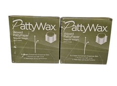 2x PATTYWAX Waxed Patty Paper Squares for Hamburgers & Deli 1000 SHEETS 4.75″x5″
