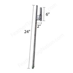 FeatherFlagNation 14ft Teadrop Flag Pole Kit – telescopic pole & spike