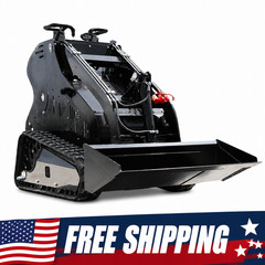 13.5HP Gas Engine Mini Skid Steer Loader Compact Stand On Loader w/Bucket EPA