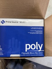 1000 Prime Source SELECT Food Service Glove Clear LARGE Blown Poly