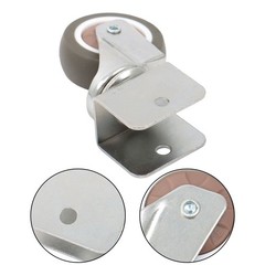 4 Set 2 Inch U-Shaped Bracket Furniture Casters 360-Degree Grey Wheels