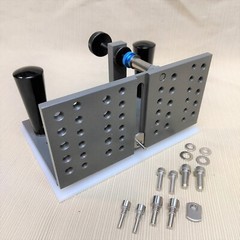 Knife Bevel Jig 6″ x 2.5″ with Handles and Hardware, D-D Work Rest Made in USA