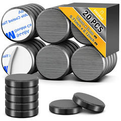 20Pack Magnets for Crafts with Adhesive Backing round Disc Magnets Strong Stick